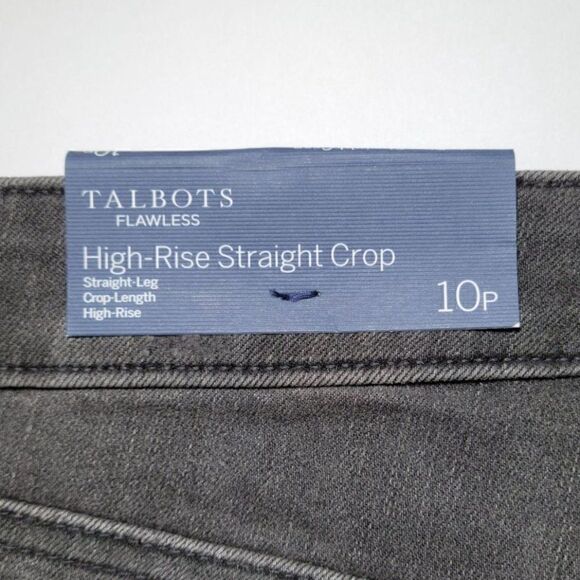TalbotsâFlawlessâGray SlimâCroppedâJeansâSzâ10P - Picture 7 of 9